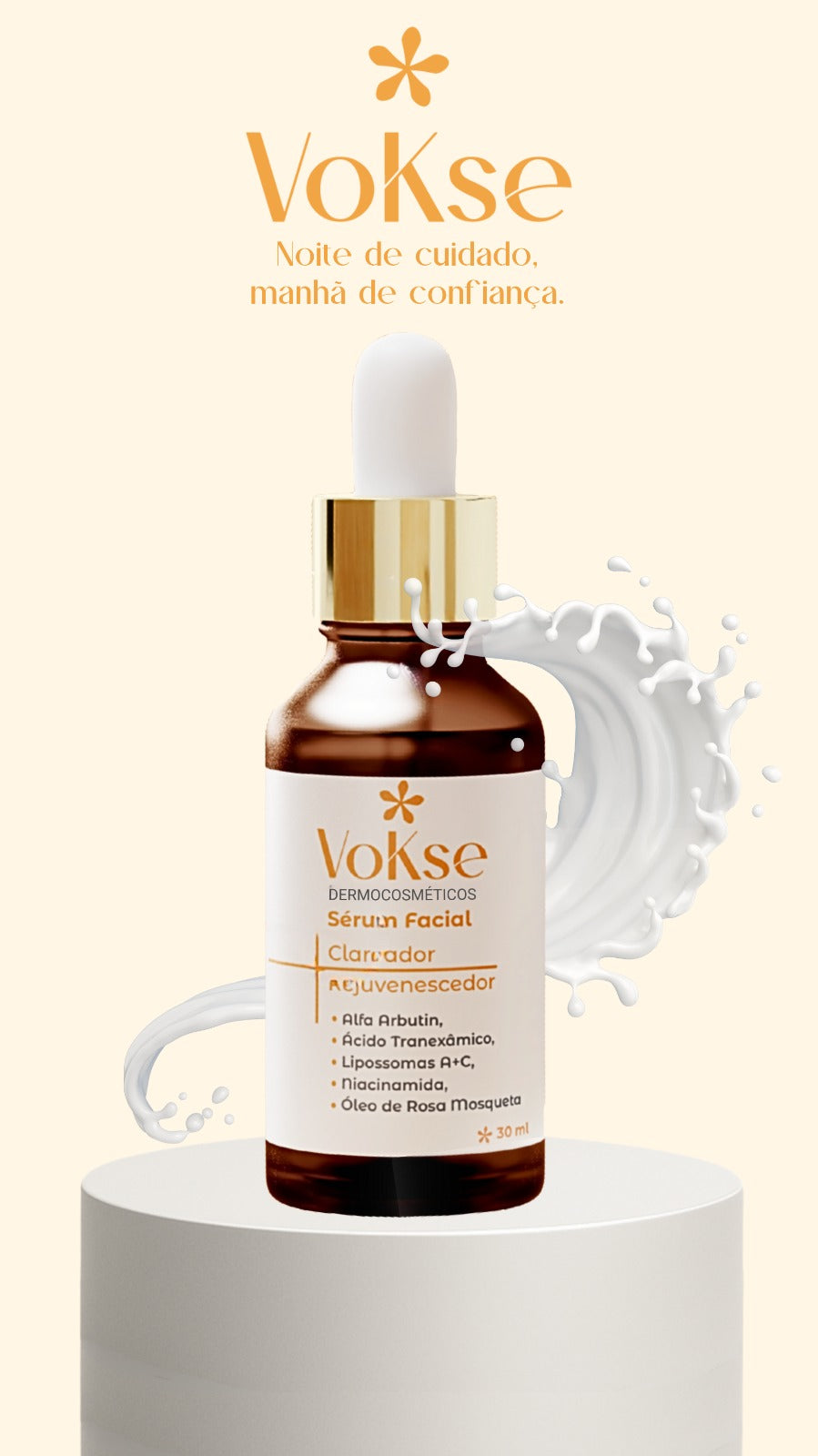 Sérum Facial Clareador Rejuvenescedor